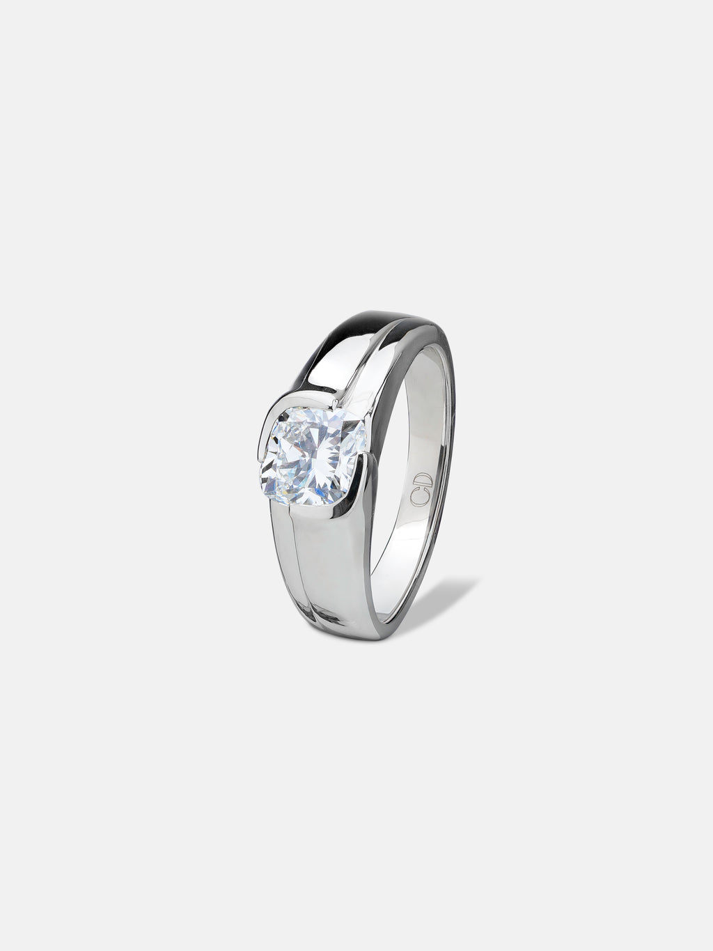 Asscher Diamond Band