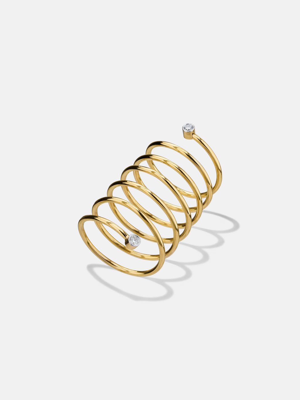 Diamond Coil Ring