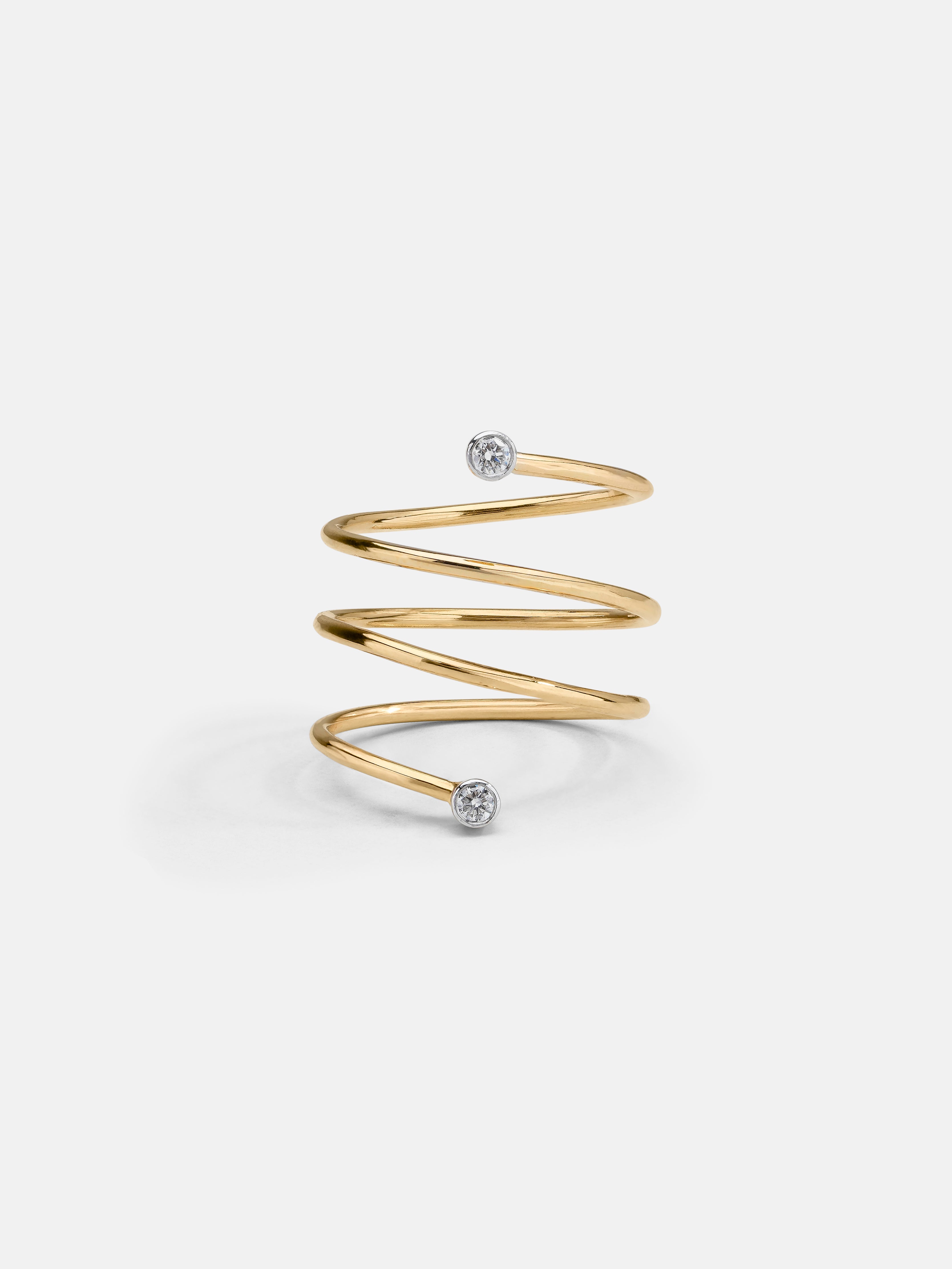 Diamond Coil Small Ring