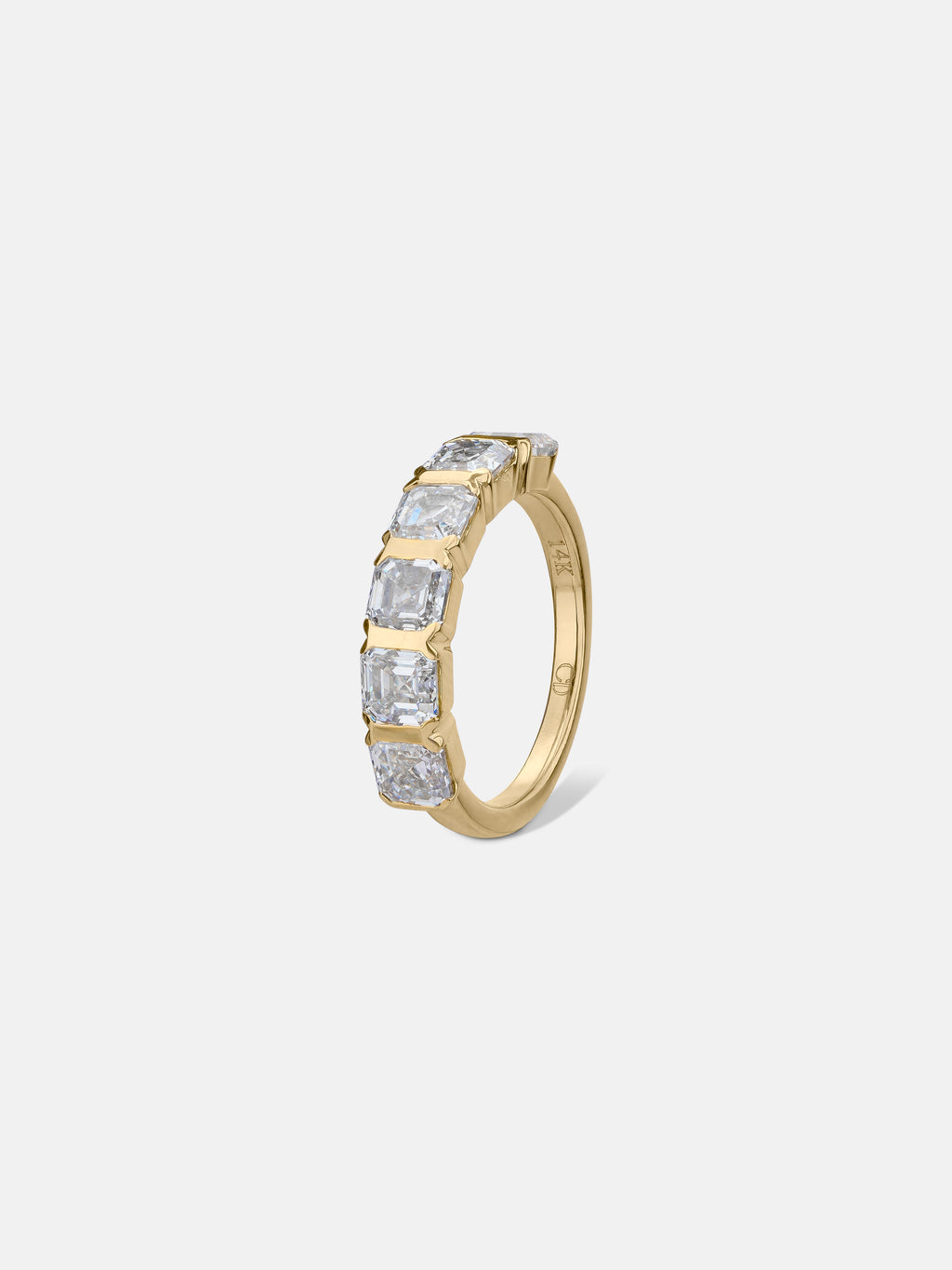 Asscher Half Eternity Ring