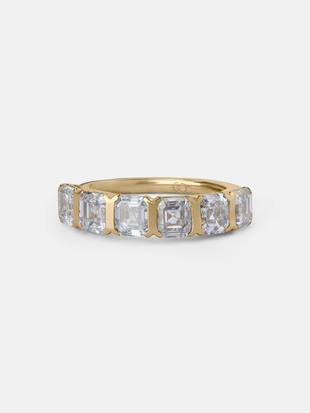 Asscher Half Eternity Ring