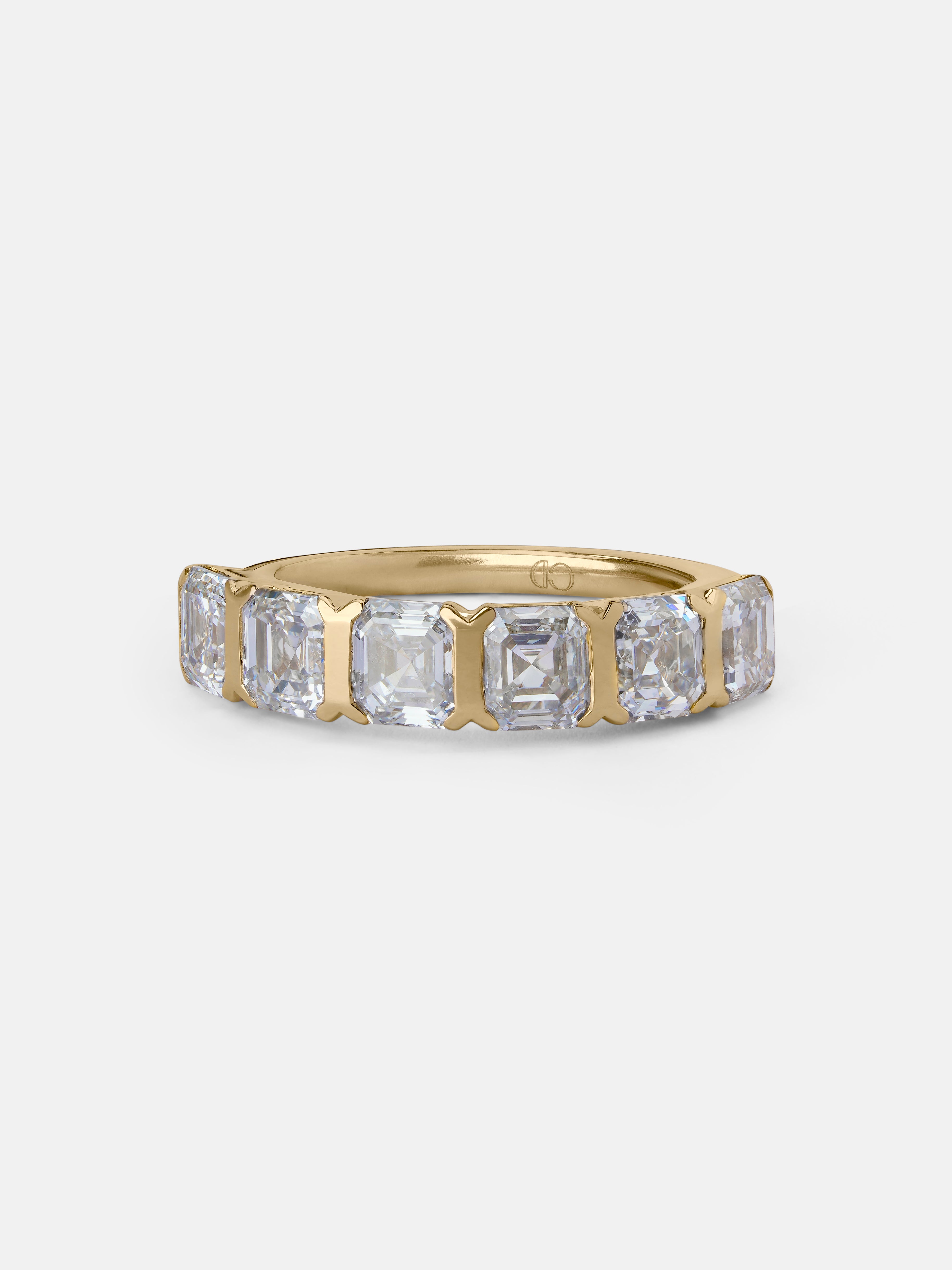Asscher Half Eternity Ring