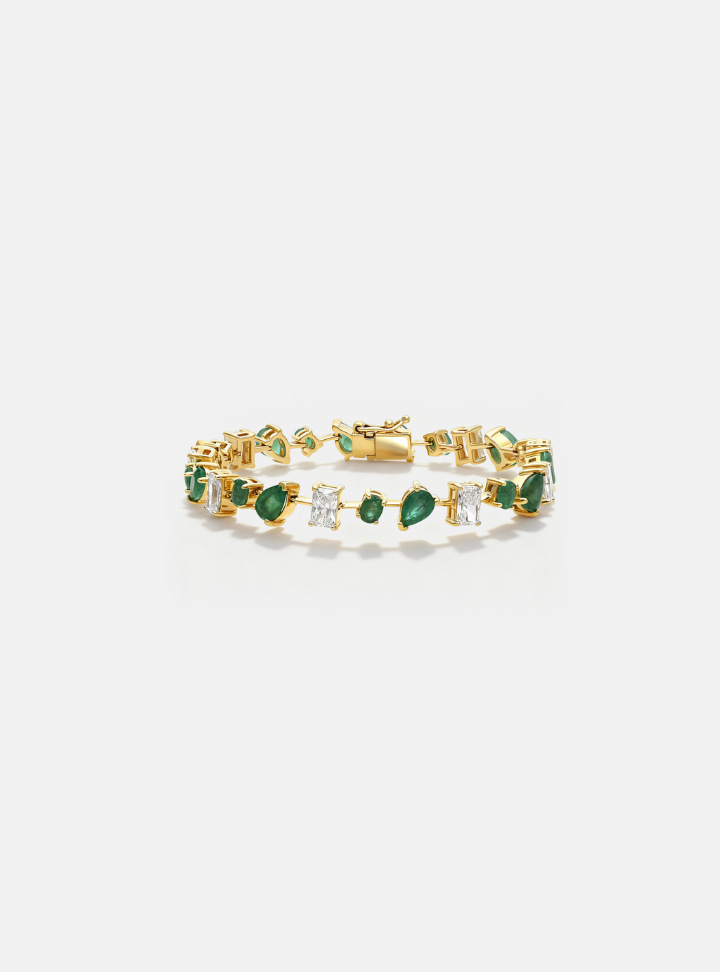 Stream Emerald Tennis Bracelet