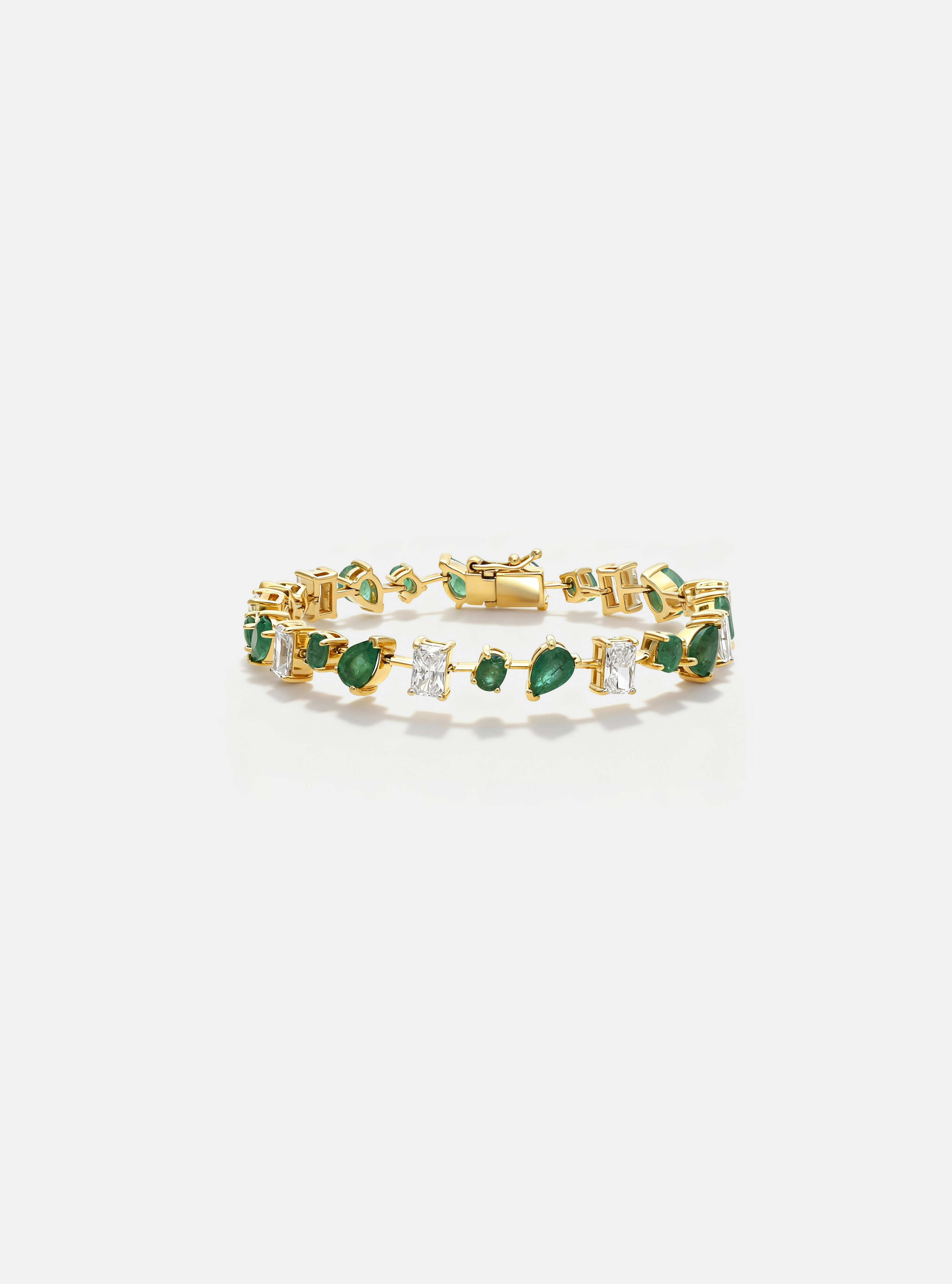 Stream Emerald Tennis Bracelet