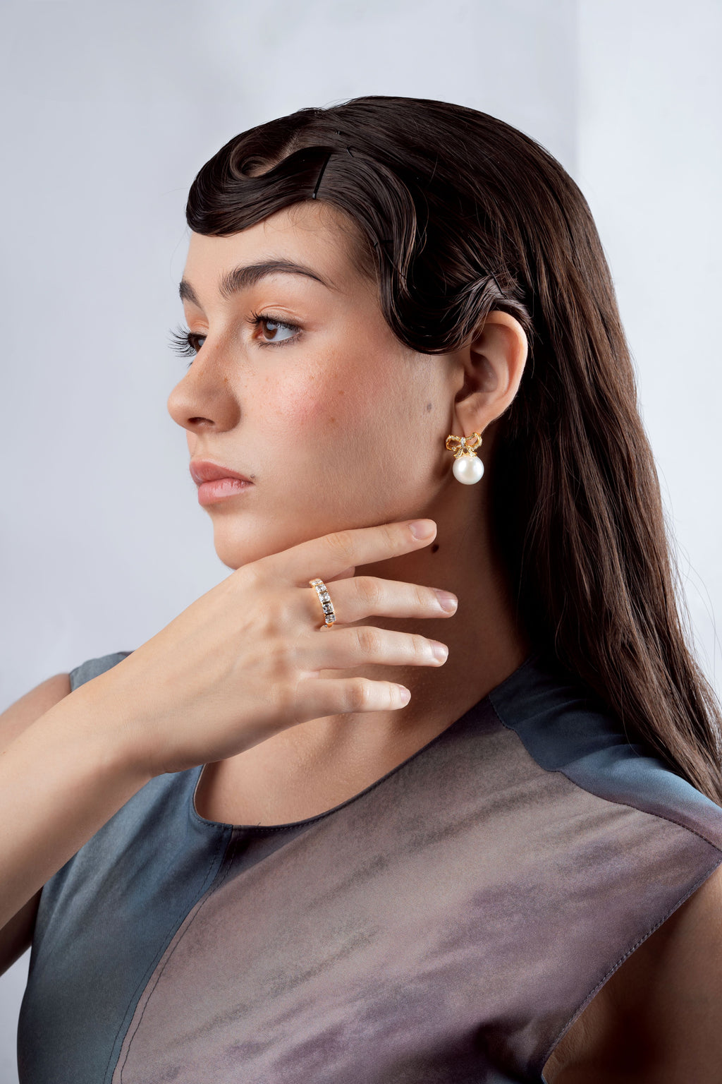 Asscher Half Eternity Ring