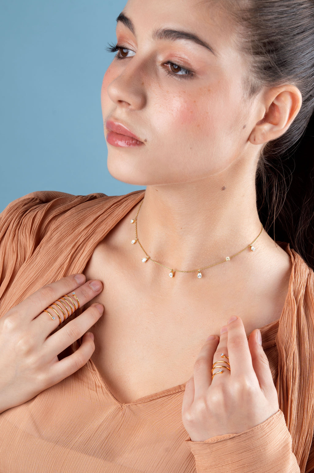 Diamond Coil Small Ring