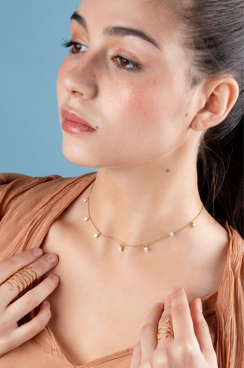 Petite Pear Drop Necklace